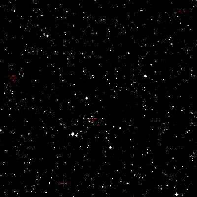 Astrophoto of exact quasar locations